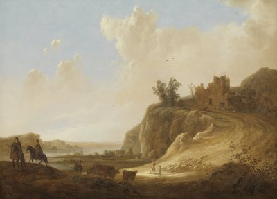 Mountainous Landscape with Castle Ruins by Aelbert Cuyp